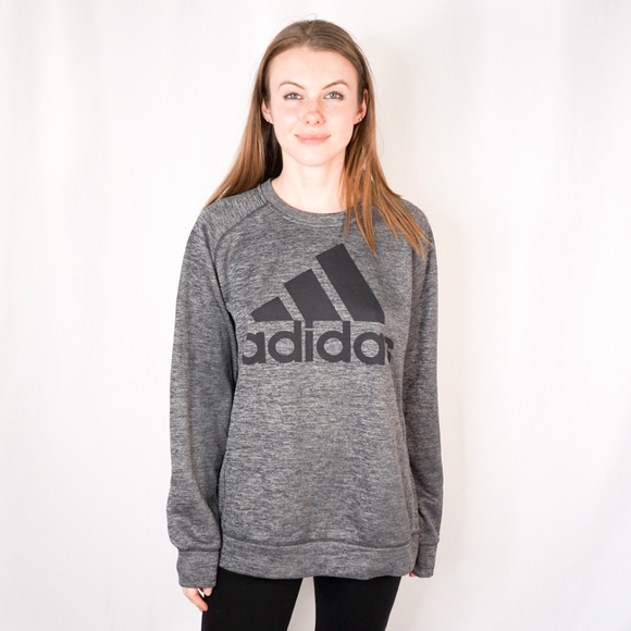 adidas Other - Adidas Climawarm Pullover Gray Sweater Logo L 0060